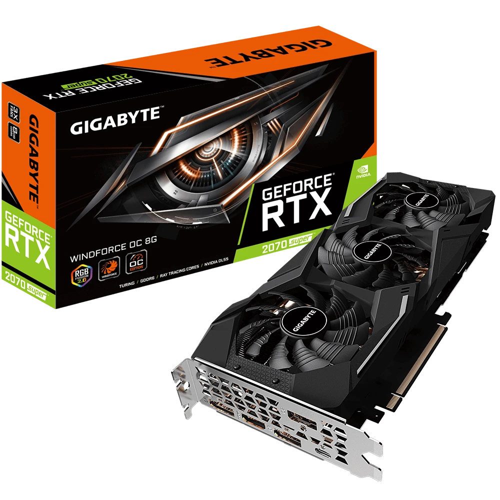 Gigabyte GeForce® RTX 2070 SUPER WINDFORCE OC 8G